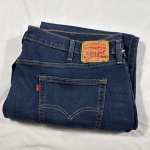 Levis 541 Athletic Taper Jeans Mens 46 Navy‎ Big Tall Dark Wash Denim Blue NWOT